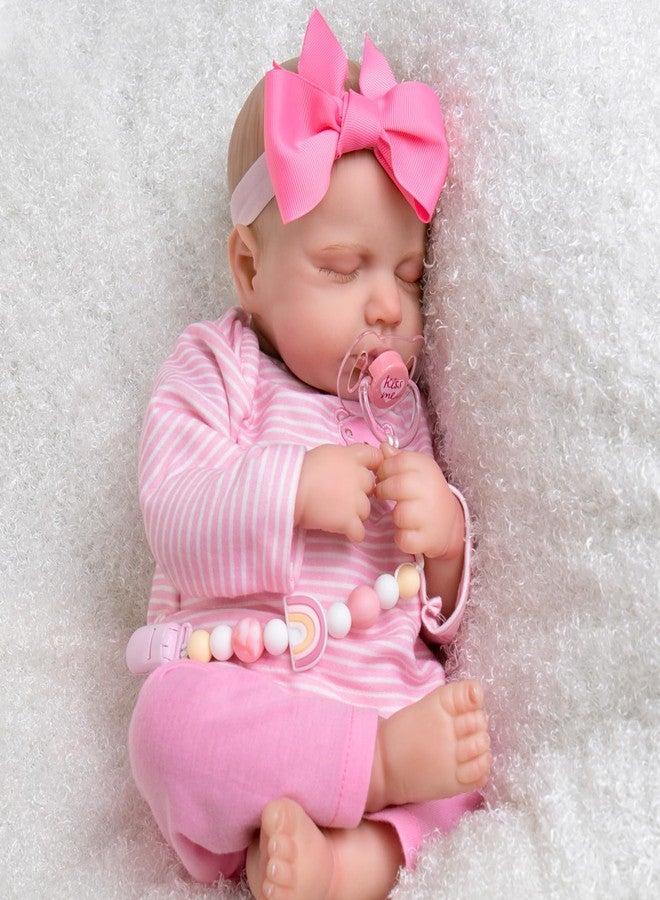 Aori Magnetic Pacifier with Pacifier Clips for Reborn Baby Dolls, Pink Reborn Babies Accessories Set for Kids - Image 2